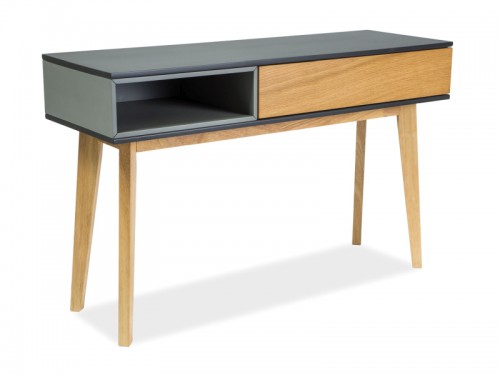 КОНСОЛКА Roma С SIGNAL графит + серый + дуб